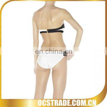 2014 hot selling bandage bikini swimwear white and black