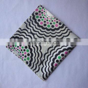 Satin Silk 12mm Printed Pocket Square-35x35cm