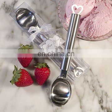 Stainless Steel Ice Cream Scoop with Hollow Heart Handle