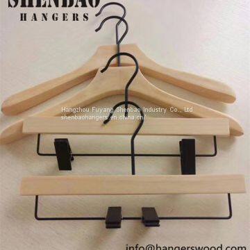 Zoom Birchen Wood Clothing Hangers High Quality Factory Price photo-3
