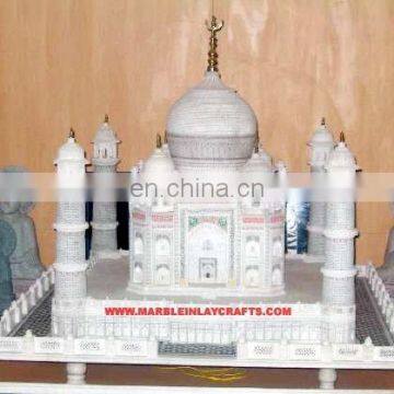 Natural White Marble Taj Mahal Gift Model