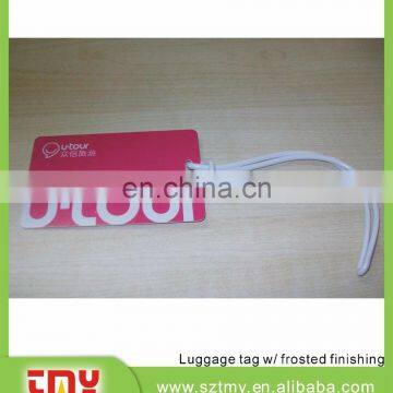 Factory supply soft pvc luggage tag