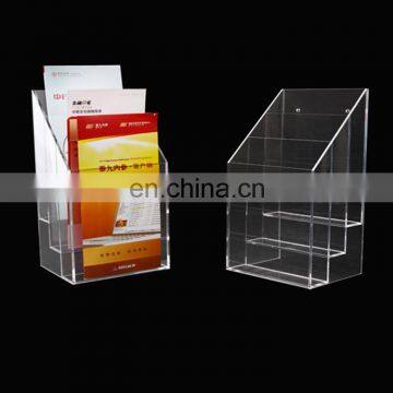 Customized high clear acrylic brochure display stand