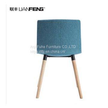 Modern Eco Friendly Fabric Chair Bar Chair Home Chair With Wooden Legs photo-4