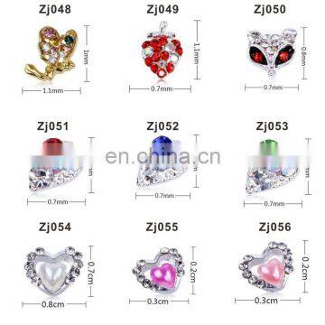 Metal alloy diamond drill nail stickers nail jewelry wholesale DIY decoration