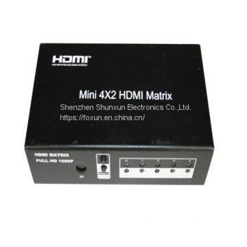 4x2 HDMI-матрица с пультом управления
