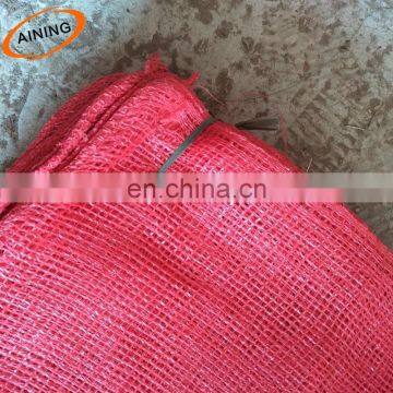 52*85 cm Light Red Onion Cheap PE/PP Raschel Leno Mesh Bag for Sale