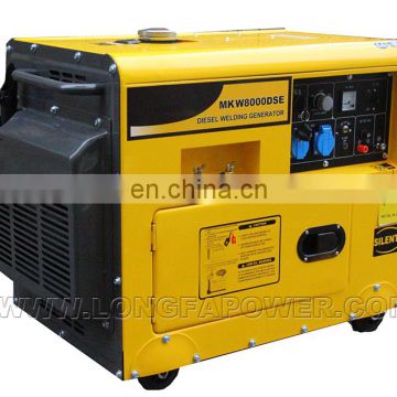 5kw  portable power silent diesrl  welding welder generator