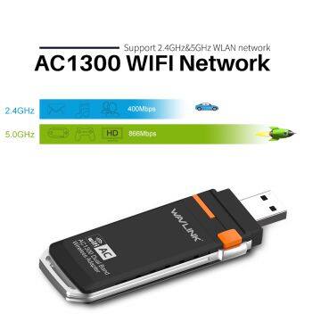 WAVLINK AC1300 Wireless-AC Dual Band Usb Adapter With 802.11ac SuperSpeed USB 3.0 Port photo-4