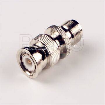 Straight RF Coaxial TNC Female/Jack to BNC Male/Plug Connector