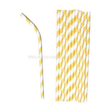 Wholesale 100% Biodegradable Bendable Paper Straws