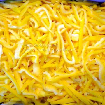 Frozen Yellow pepper Chopps and slices and dices