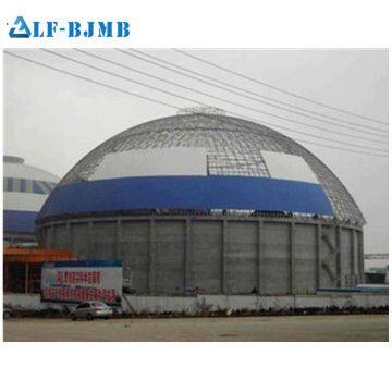 Prefabricated Light Steel Space Frame Structure Dome Roof Coal Storage Shed Building photo-4