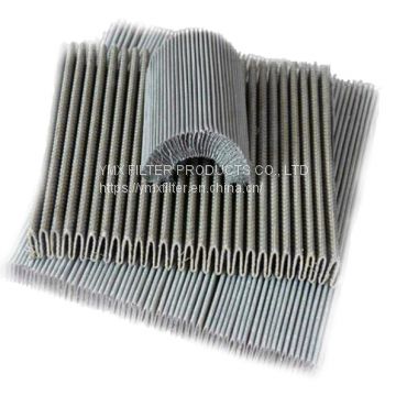 SS Wire Mesh Pleated Filter Elements  Wire Cloth Nozzle Tip Filter Mesh   Pleated Filter & Cartrige