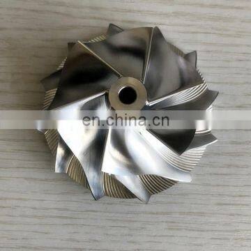 T04E 56.48/74.99mm 442476-0014 6+6 blades high performance turbo billet/milling/aluminum 2618 compressor wheel for 452092-0001