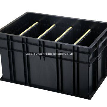600*400 Esd Conductive Plastic Storage Bins Antistatic Boxes Containers Manufacturer photo-5