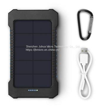 Solar Power Bank Dual USB Power Bank 20000mAh Waterproof Battery Charger photo-4