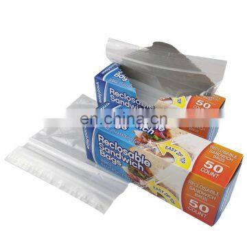 Factory Direct smell proof Reclosable LDPE zipper bag Food Storage Packaging plastic bags