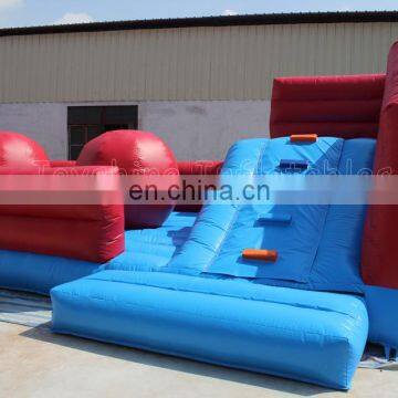Red Inflatable Big Baller Wipeout Obstacle Course Games Leaps n Bounds Playground Carnival Game Jump Balls photo-4