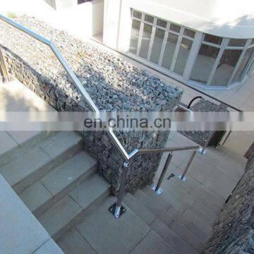 Outdoor Metal Low Price Per Metre Floor Mount Prefabricated Glass Railing Balustrade Price photo-4
