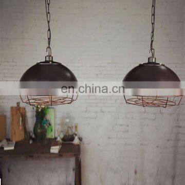 Hot Selling Antique Industrial Wrought Iron Balcony Wind Pot Cover Pendant Lamp photo-6