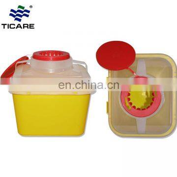 Safety PP Clinical Medical Waste Disposal Yellow 7l Sharps Container for Deal Biohazard photo-3