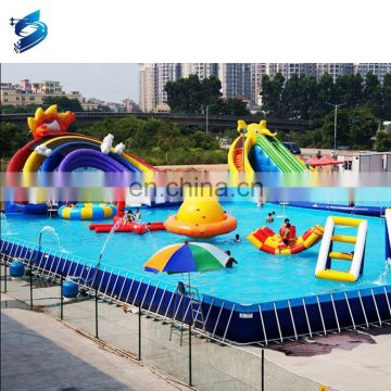 Import from China Inflatable Amusement Park Equipment Game Large Inflatable Water Park For Sale