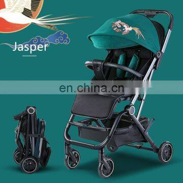 Chinese Style Embroidery Baby Infant Stroller Foldable Toddler Pram Pushchair photo-4