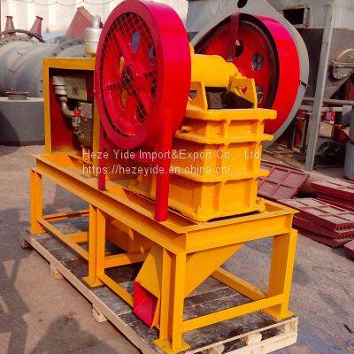 PE200x300 mini rock jaw crusher for laboratory with diesel engine