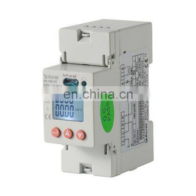 Din Rail Plastic Enclosure LCD Display CE certified single phase 230v smart energy power meter equipment for sale