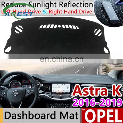 for Opel Astra K 2016 2017 2018 2019 Anti-Slip Mat Dashboard Pad Sunshade Dashmat Protect Carpet Car Accessories Vauxhall Holden