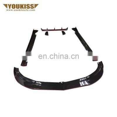 car accessories For Mercedes benz CLA class W117 AMG carbon fiber Front lip Rear lip Side skirts