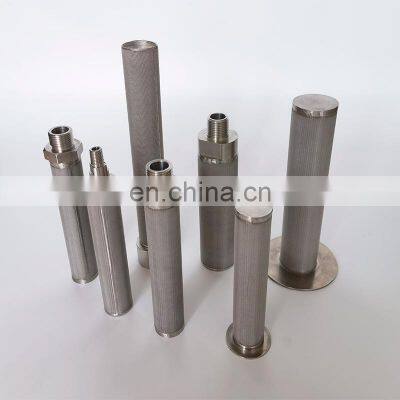 Temperature resistance, heat resistance, corrosion resistance and static resistance stainless steel sintered mesh filter element