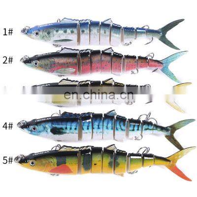 Amazon 18cm 38g High Quality New Design 8 Sections Sinking Multi Jointed Hard Fishing Bait