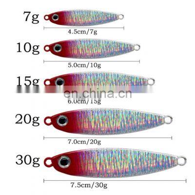Amazon 7/10/15/20/30 g Stock Wholesale Lead Fish Baits Artificial Fishing Metal Jig Spoons photo-3