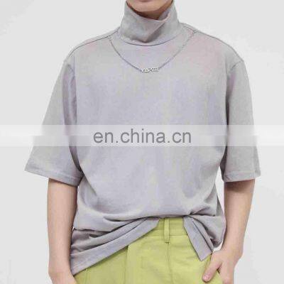 Custom Plain Boy's T-shirt Solid Color Man Casual O-neckT Shirt for Summer 2022 photo-3