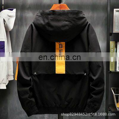 Wholesale Custom Men's Jackets Casual and Comfortable Long-sleeved Hooded Pocket Zipper Japanese Loose Autumn Coat photo-4