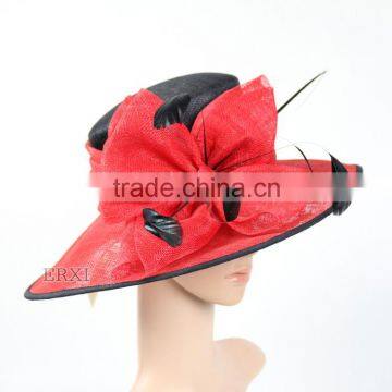 New Design Women Church Derby Wedding Cocktail Party Sinamay Hats for Sale Quality Choice photo-4