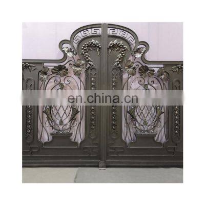 Custom Wrought Iron Residential Garden Courtyard Main Gates