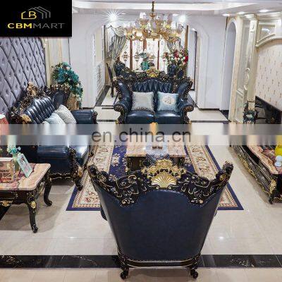 Новый поступление 2021 года. Набор мебели из натуральной кожи - классический диван для гостиной photo-2