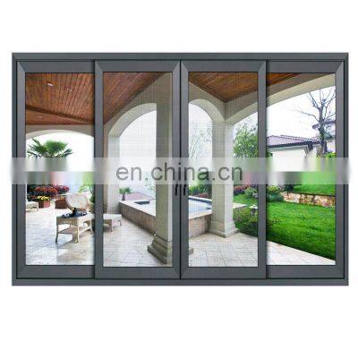 Aluminium sliding balcony office sliding windows and doors aluminium double glass sliding window