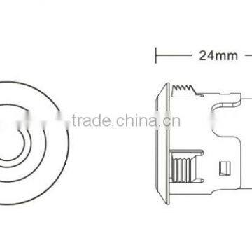 New Style High Power Waterproof 12V~24V Led Eagle Eye Daytime Running Lights Drl Car Daylight Led photo-4