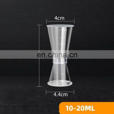 Хорошо продающиеся прозрачные смоляные инструменты. Тонкий стакан для измерения напитков, виномер из ПК для бара photo-3