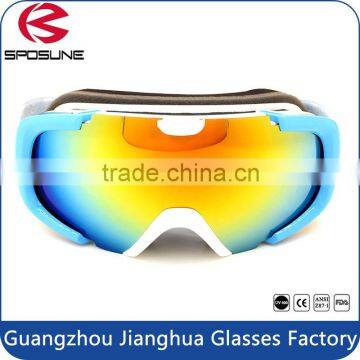 Universal wholesale prescription ski goggle custom brands reflective double lens snow paintball goggle for anti uv400