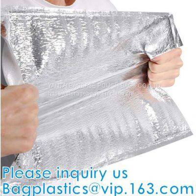 FREEZABLE LUNCH BAG,INSULATION ALUMINIUM FOIL BAG,THERMAL THERMO COOLER TOTE BAG,BENTO PICNIC,FRESH photo-2