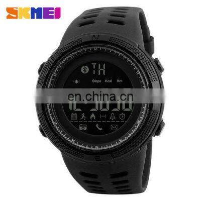 SKMEI 1250 Fashion Pedometer Sport Men's Watch 2019 Smart Watch China Plastic Men Silicone Resin Rubber Round Buckle PU Strap