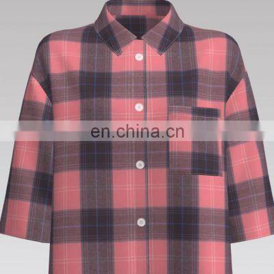 High Quality Promotion Yarn Dyed Cotton Flannel 57/58 Shirt Fabric photo-3