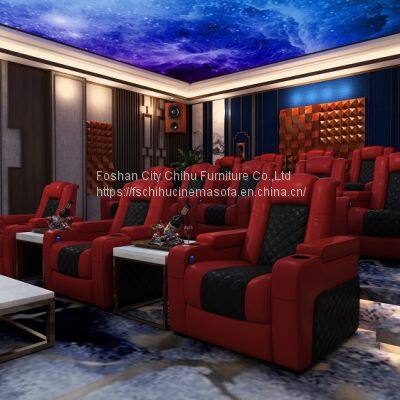 Latest Design Wholesale Price Modern Design Hot Selling Leisure Adjustable Electric Recliner Chair Movie Home Theater Sofa photo-3