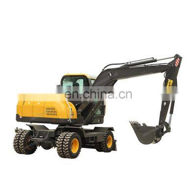 On sale 7ton hydraulic mini digger wheel excavator