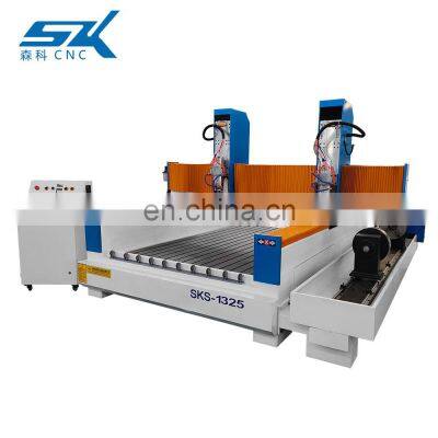 Two Heads CNC Stone Cutting Machine Marble CNC Router CNC Granite Carving Machine photo-3